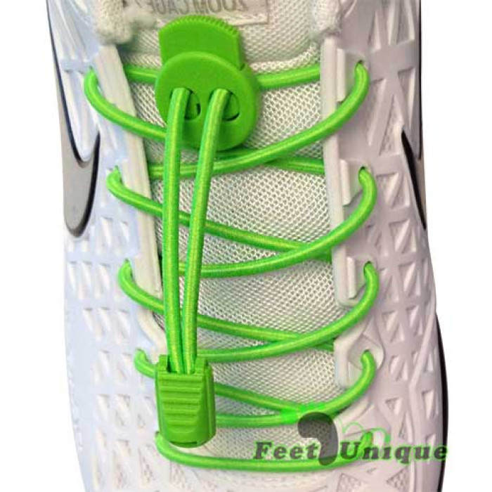 Grønne elastik snørebånd