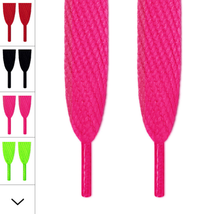 Super brede hot pink snørebånd