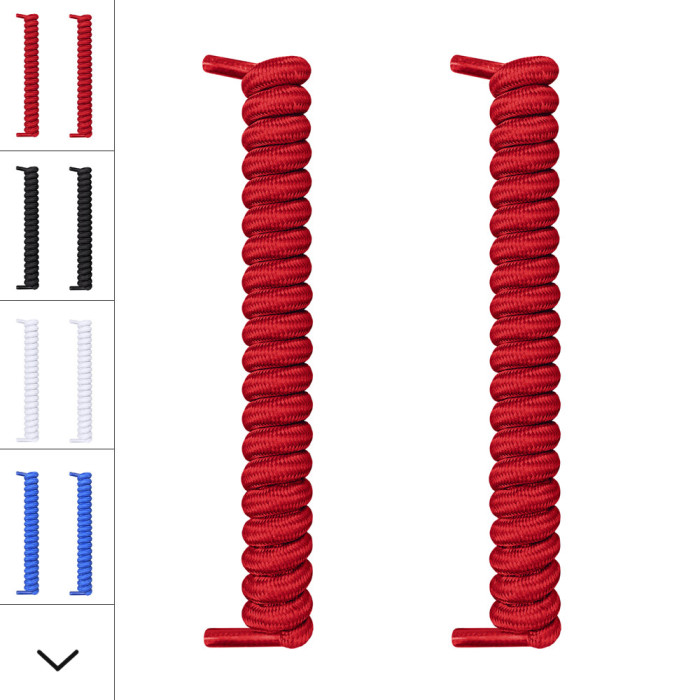 Røde spiral snørebånd