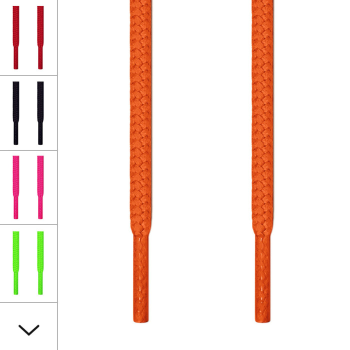 Runde orange snørebånd