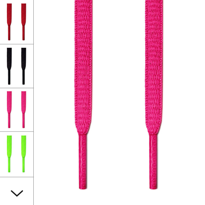 Ovale hot pink snørebånd