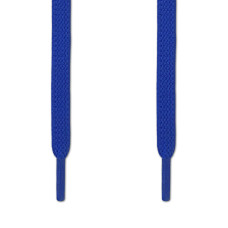 Flade, elastiske blå snørebånd (no-tie)