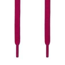 Flade, elastiske snørebånd i hot pink (no tie)