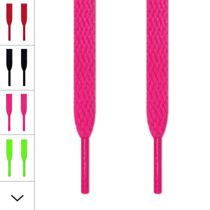 Flade hot pink snørebånd